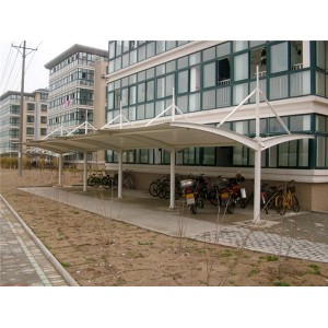 膜结构自行车棚