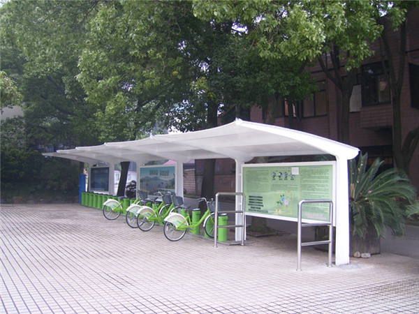 膜结构自行车棚