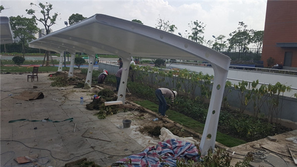 膜结构自行车棚