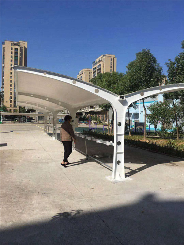 膜结构自行车棚