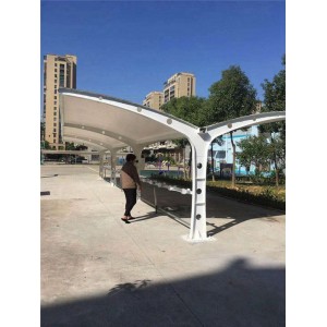 膜结构自行车棚