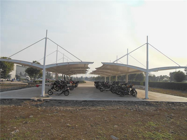 膜结构自行车棚
