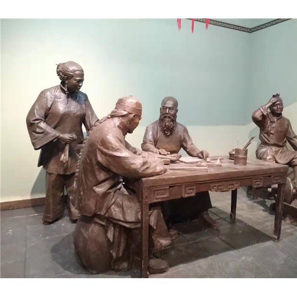 丹东药业集团铸铜雕塑高1.8m