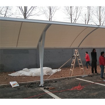 膜结构车棚安装