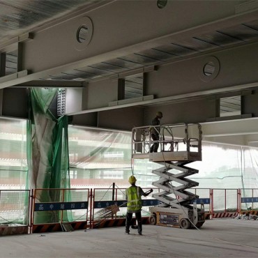 防火涂料施工现场