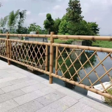 护河仿竹护栏